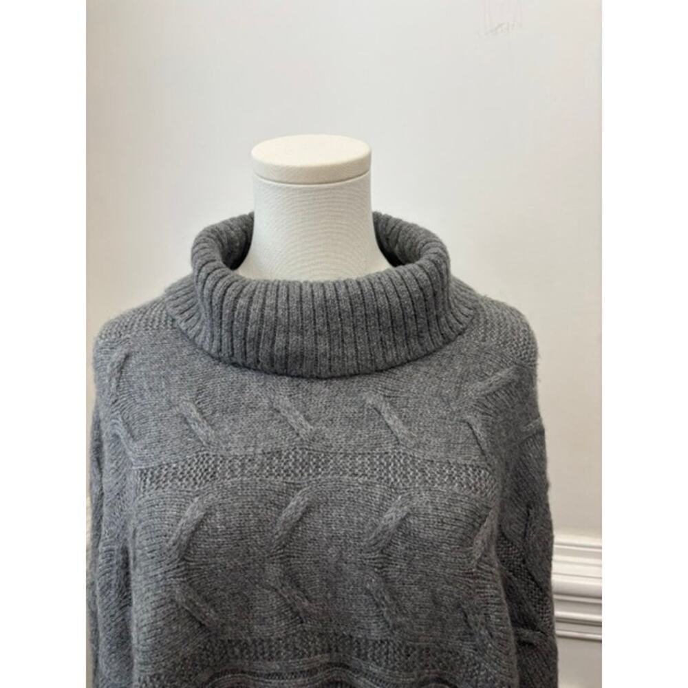 Eileen Fisher Sweater Alpaca Silk Turtleneck Boxy Oversized Small - Picture 8 of 8